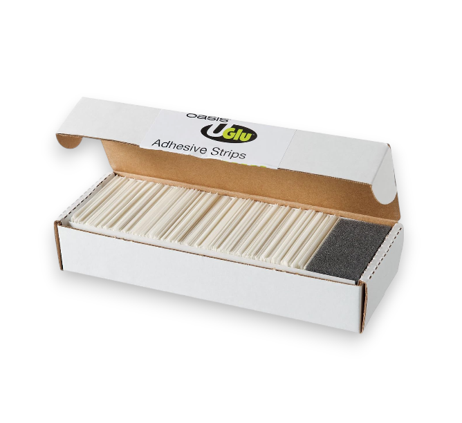 SMITHERS Mess Free Instant Uglu 250 Piece Adhesive Strips Box