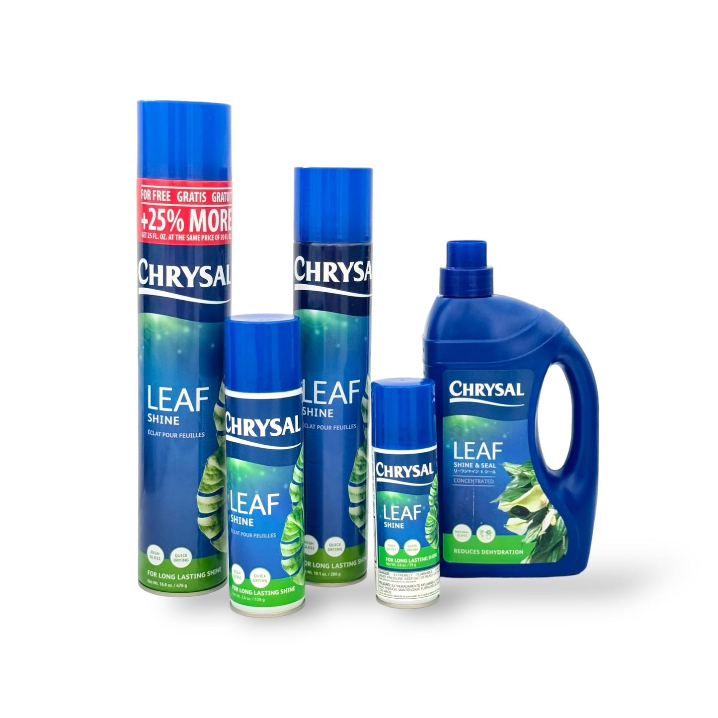 Chrysal LeafShine Spray for Indoor Plants (3oz/1 Pack) Floral, Plants, Foliage, & Flower Care