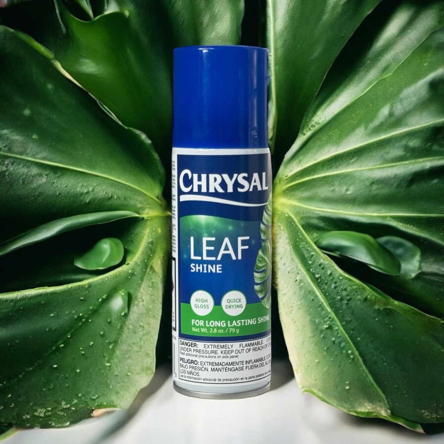 Chrysal LeafShine Spray for Indoor Plants (3oz/1 Pack) Floral, Plants, Foliage, & Flower Care