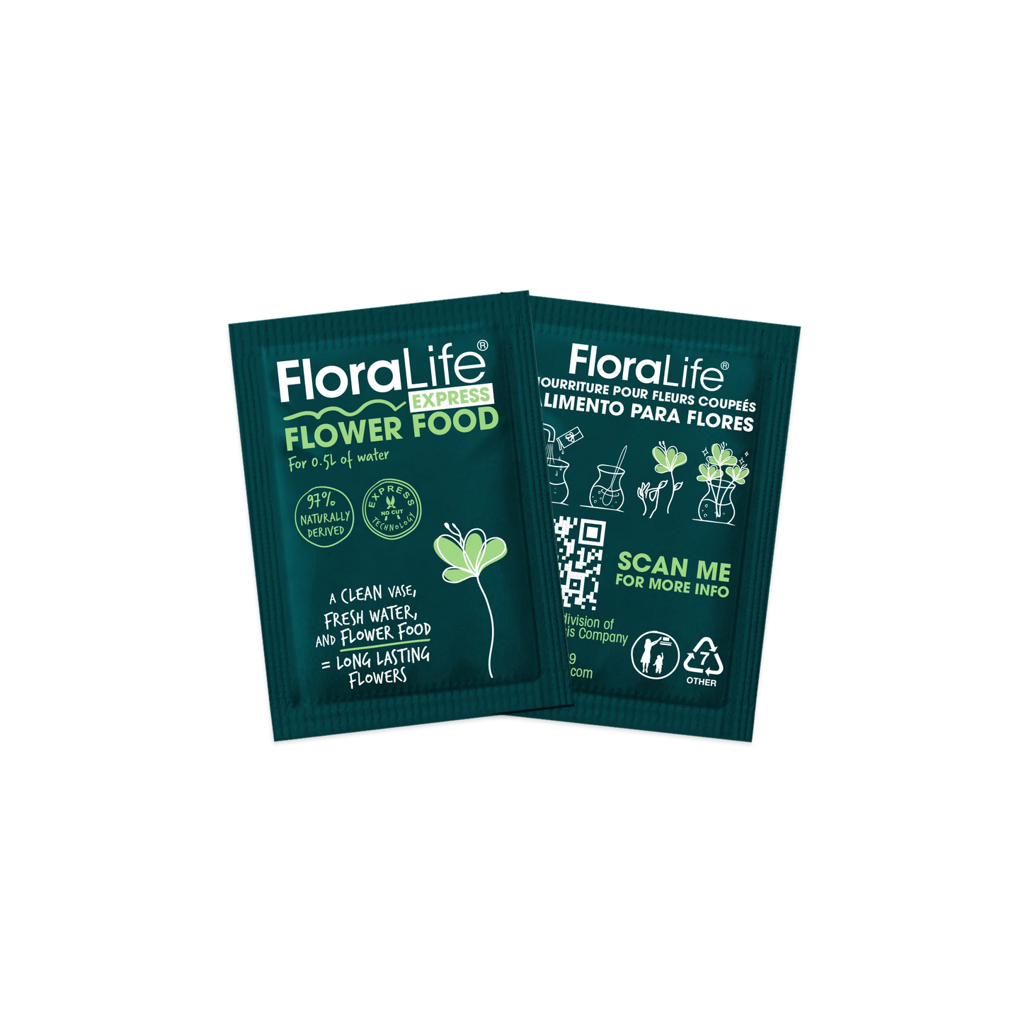Cut Flower Food Floralife Flower Food Powdered Packets - Pack of 36 Express Universal Packets