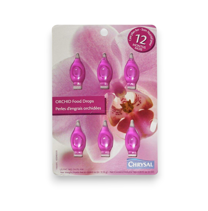 Chrysal Orchid Food Drops – Year-Long Supply for All Orchids