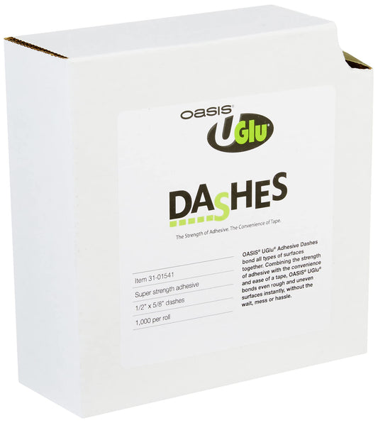 FLORAL OASIS UGLU DASH Pack of 1 - (1/2" x 1/2" Dash, 1,000 per Roll)