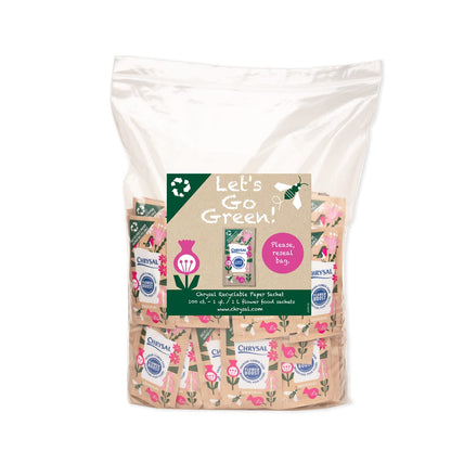 Chrysal Recyclable Paper Flower Food Packet - 100 ct, for 1L of Water
