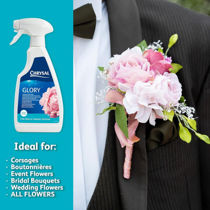 Chrysal Professional Glory Flower and Foliage Finish — Floral Supplies for Fresh Flowers — Spray for Fresh Cut Flower Arrangements — Cut Flower Preservative Spray — Ideal Florist Supplies (2 Pack)