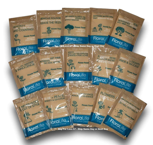 Cut Flower Food Floralife Crystal Clear Powdered 5gr Packets Fresh Stock, Fresh Cut Flowers Clear Formula Hydrate Nourish