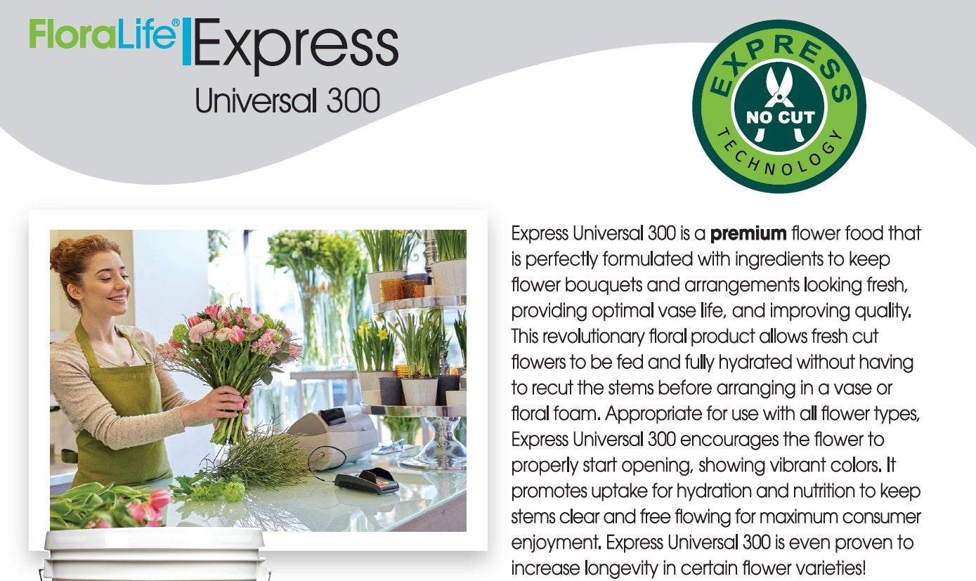 Cut Flower Food Floralife Flower Food Powdered Packets - Pack of 36 Express Universal Packets