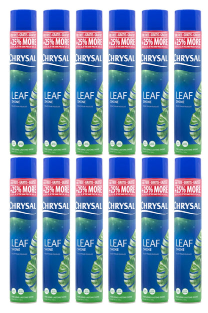 Chrysal Leafshine Aerosol Spray 25 Ounces Bundled by Evergreen Farm and Garden (12 Pack)